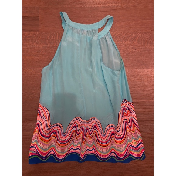 Lilly Pulitzer Aqua Rohan Halter Top - Picture 3 of 3